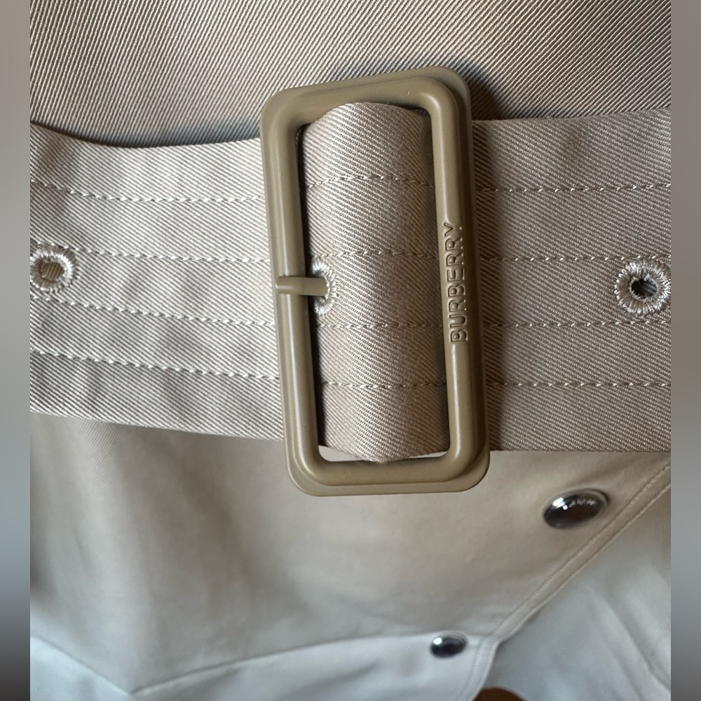 Burberry Sandridge belted cotton-gabardine trench coat 6 8 brand new AUTHENTIC - Picture 7 of 11